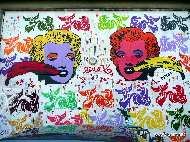 graf_marilyn_pimax2.jpg - Graffiti - gens célèbres - Marilyns aux bananes  de Pimax © fluorit